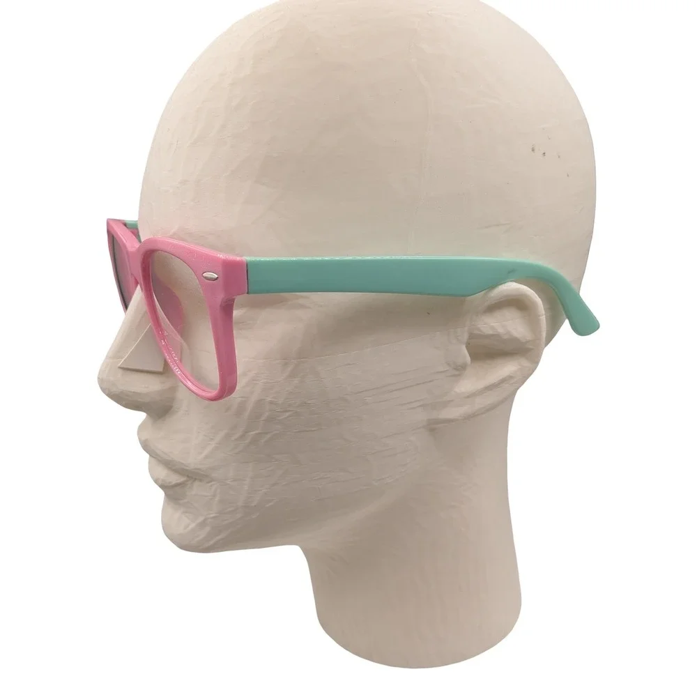 COASION Kids Pink Mint Green Blue Light Blocking Glasses S886 P Ages 3-12 NEW
